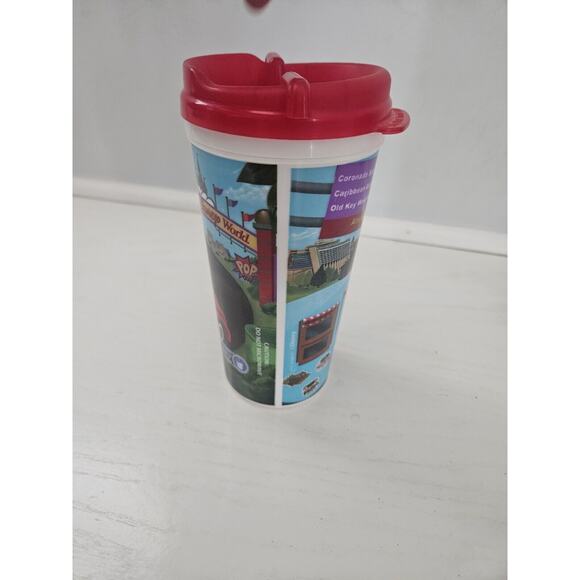Disney World Resort Parks Rapid Fill Refillable Mug‎ Cup Lid Travel Red - Picture 3 of 7